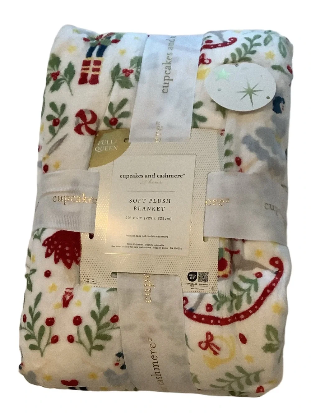 Cupcakes & Cashmere Nutcracker Ballet Christmas Blanket New